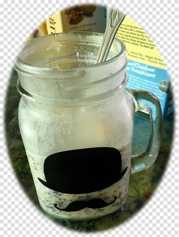 Mason jar Drink Glass Unbreakable, overnight oats transparent background PNG clipart