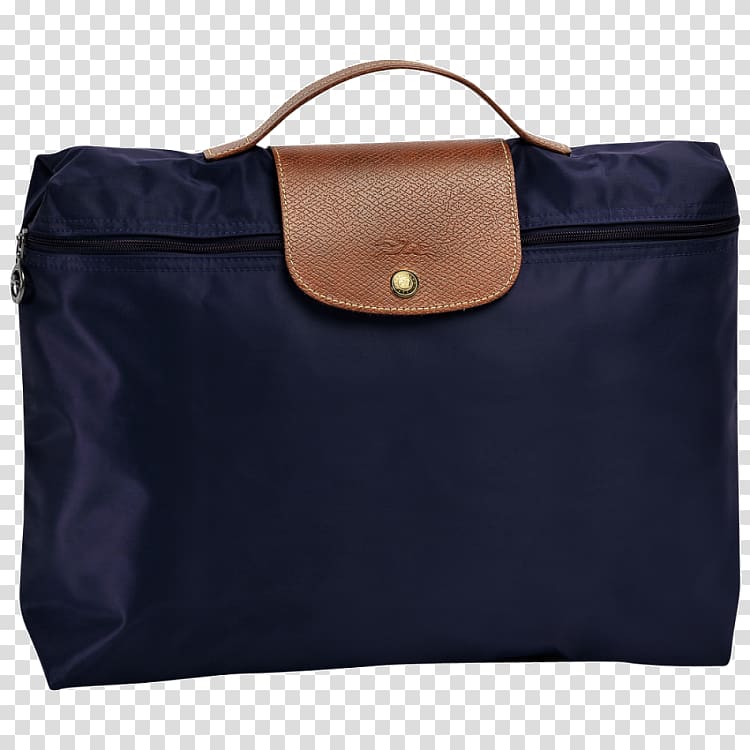 Longchamp Bag Pliage Briefcase Leather, bag transparent background PNG clipart