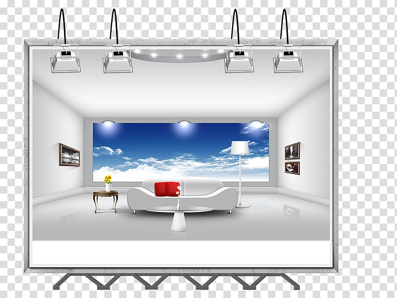 Advertising Billboard Poster Interior Design Services, TV background transparent background PNG clipart