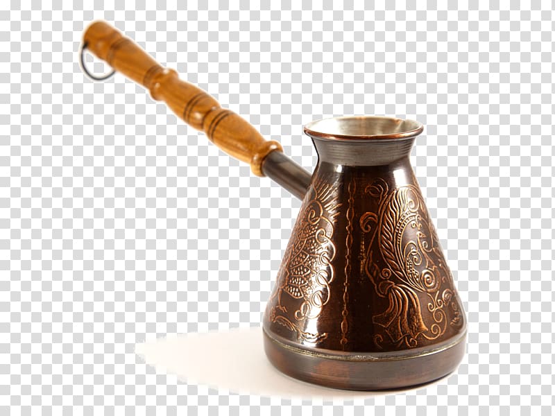 Turkish coffee Copper Cezve Ibrik, Coffee transparent background PNG clipart