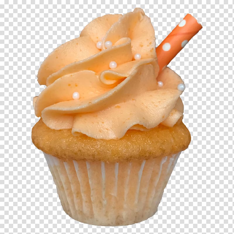 Mini Cupcakes Buttercream Dessert CodePen, orange curve transparent background PNG clipart