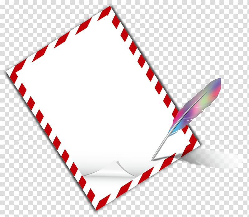 red and white stationary pod, Paper Pen Graphic design Writing, Feather pen writing transparent background PNG clipart