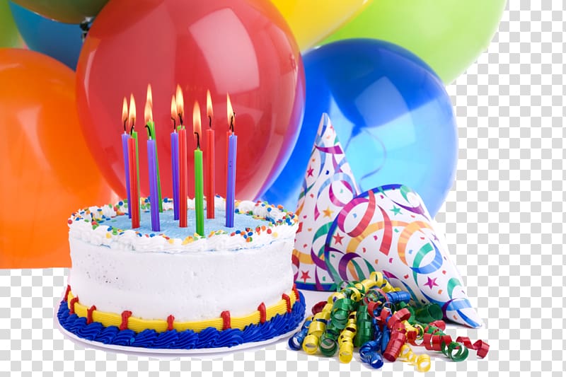 Birthday cake Chocolate cake Gas balloon, Birthday transparent background PNG clipart