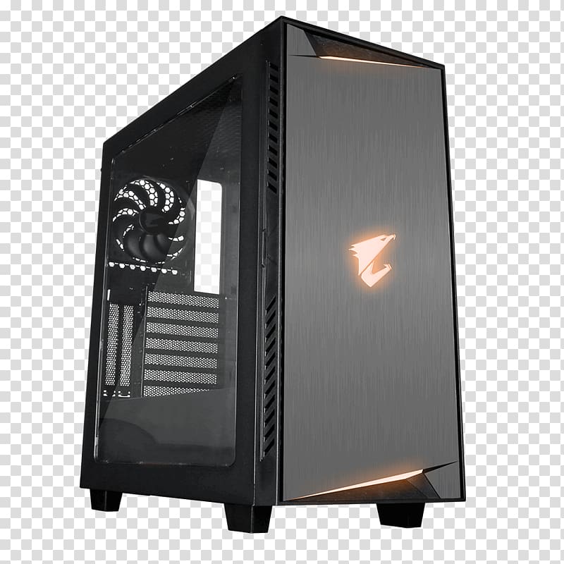 Computer Cases & Housings Graphics Cards & Video Adapters AORUS AC300W ATX Mid-Tower Desktop Gaming Chassis Gigabyte Technology, rgb desktop aquarium transparent background PNG clipart