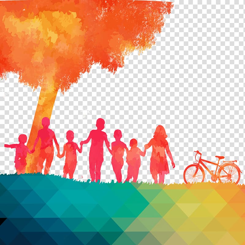 If(we), Copywriter background elements,Warm,Trees silhouette figures transparent background PNG clipart