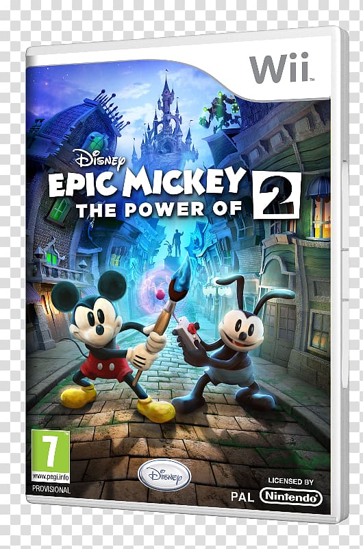 Epic Mickey 2: The Power of Two Wii U Mickey Mouse, mickey mouse transparent background PNG clipart