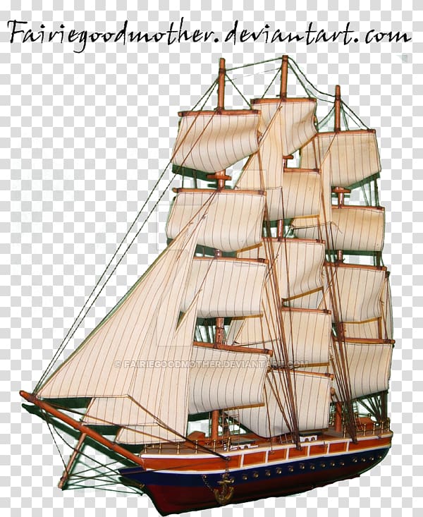 Tall ship Clipper Watercraft Sail, Ship transparent background PNG clipart