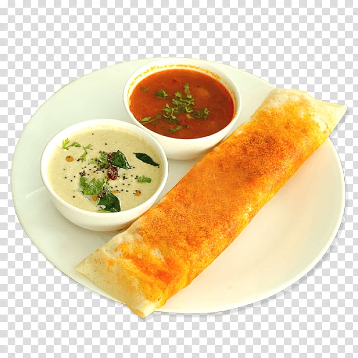 food of egg roll served with two variety of sauces, South Indian cuisine Masala dosa Idli, breakfast transparent background PNG clipart