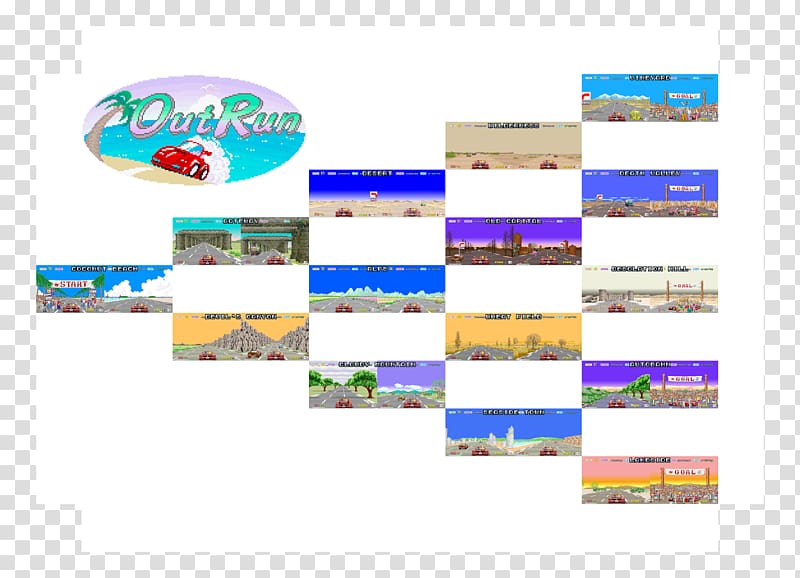 Out Run OutRun 2006: Coast 2 Coast Sega Video game, Arcade retro transparent background PNG clipart