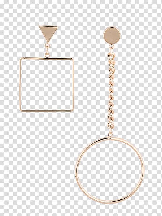 Earring Charms & Pendants Body Jewellery Silver, golden geometric circle transparent background PNG clipart