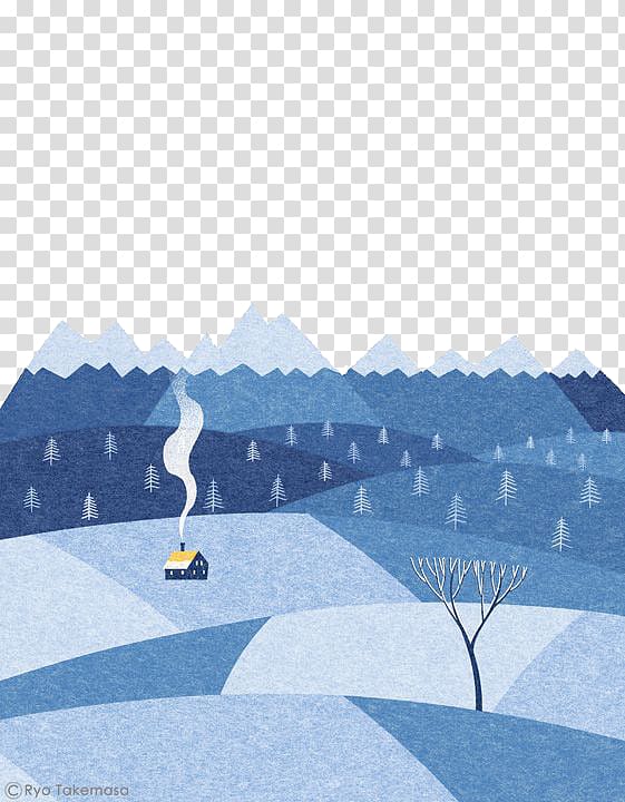 Tokyo Illustrator Art Illustration, Winter landscape transparent background PNG clipart