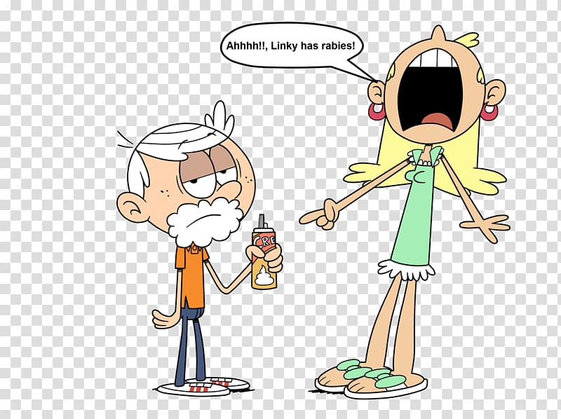 Lincoln Loud Leni Loud Fan art Nickelodeon, whipped cream transparent background PNG clipart