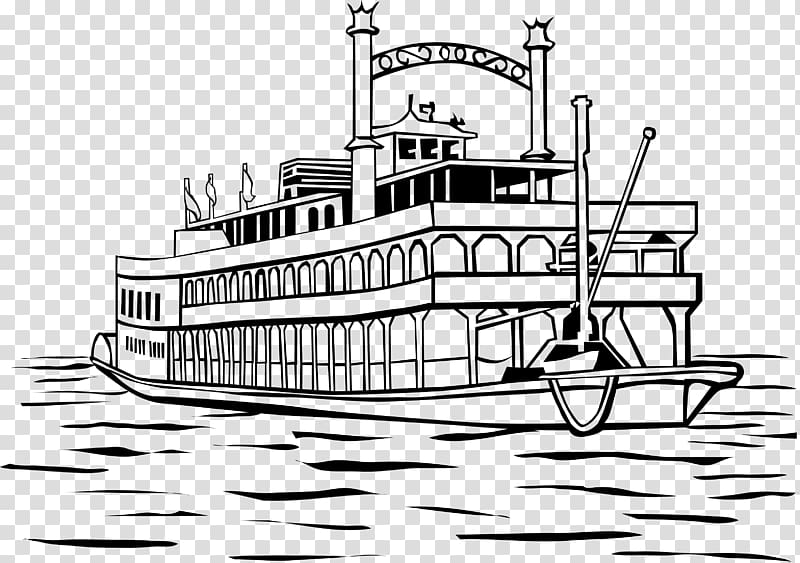 New Orleans Motor ship Steamboat , boat transparent background PNG clipart