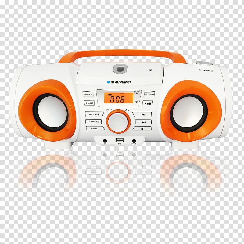 Blaupunkt Compact disc Tuner Boombox Radio, cosmetic advertising transparent background PNG clipart