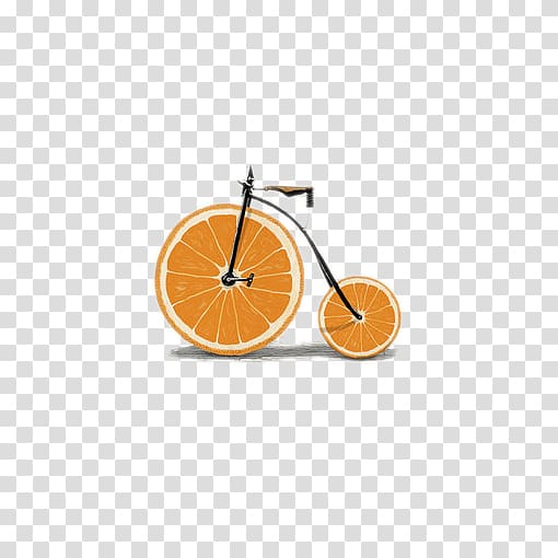 Bicycle wheel Bicycle wheel Orange Mountain Bikes Art bike, Orange bike transparent background PNG clipart
