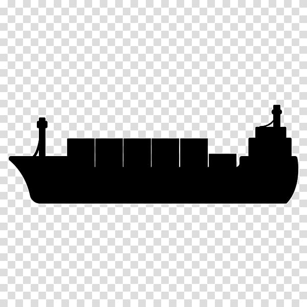 container ship , Silhouette Watercraft Container ship Cargo ship, ships and yacht transparent background PNG clipart