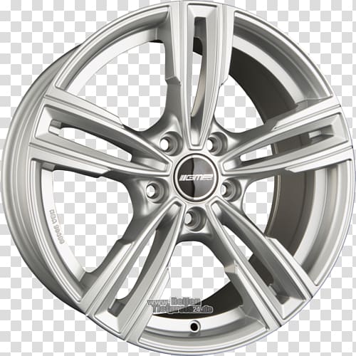 Alloy wheel Autofelge Silver Bolt circle, gmp transparent background PNG clipart