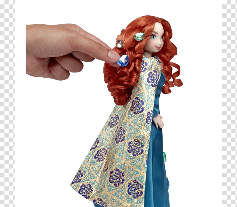 Merida Doll Brave Disney Princess Pixar, doll transparent background PNG clipart