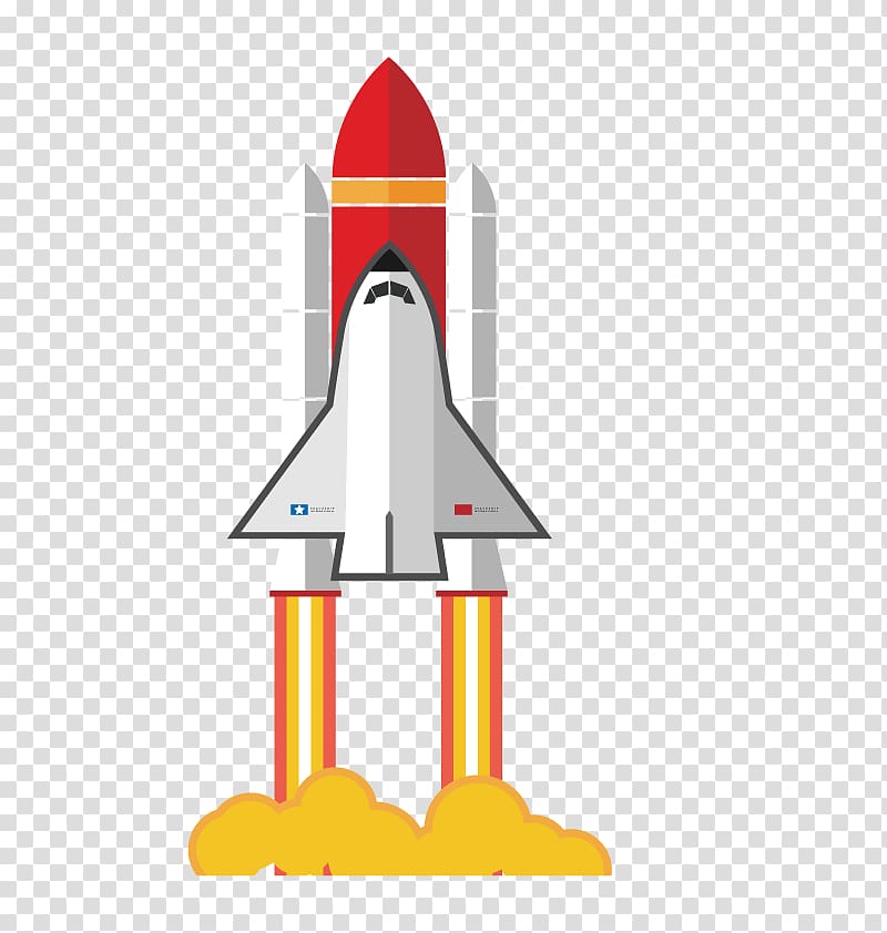 gray and red rocket , Space Shuttle program Euclidean Rocket launch, rocket launch transparent background PNG clipart