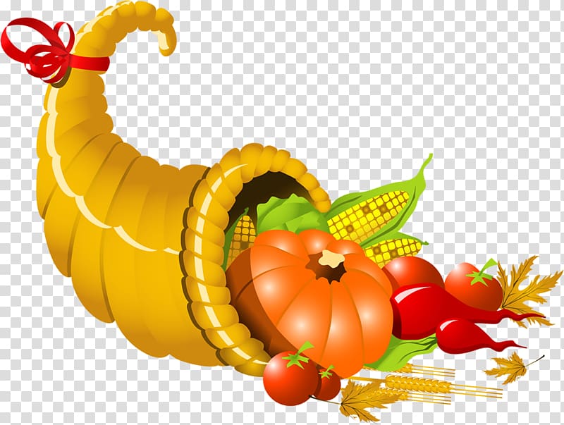 Cornucopia Thanksgiving , Autumn plump fruit transparent background PNG clipart