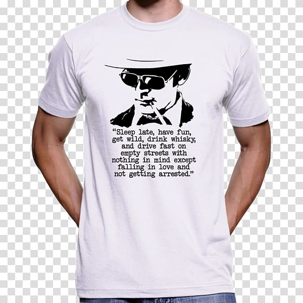 Printed T-shirt Hoodie Fear and Loathing in Las Vegas, T-shirt transparent background PNG clipart