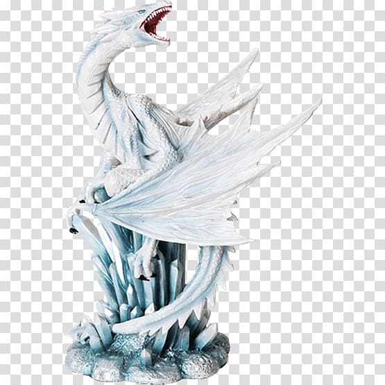 Figurine The Ice Dragon Statue Crystal, dragon transparent background PNG clipart
