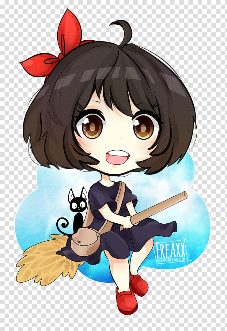 Jiji Chibi Studio Ghibli Animation , delivery service transparent background PNG clipart