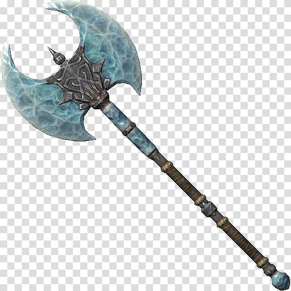 The Elder Scrolls V: Skyrim – Dragonborn Oblivion Battle axe War hammer, Axe transparent background PNG clipart