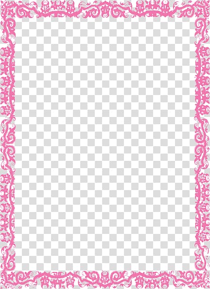 , Pink Border Frame transparent background PNG clipart