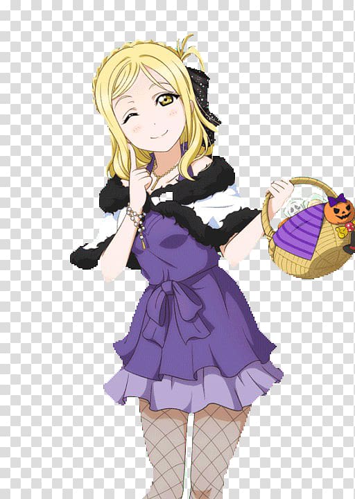 Love Live! School Idol Festival Aqours Love Live! Sunshine!! Japanese idol Anime, mari ohara transparent background PNG clipart