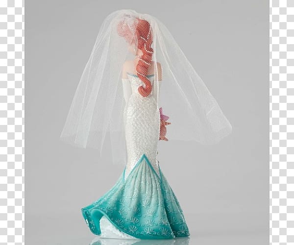 Ariel Belle Wedding dress Disney Princess Figurine, ARIEL BABY transparent background PNG clipart
