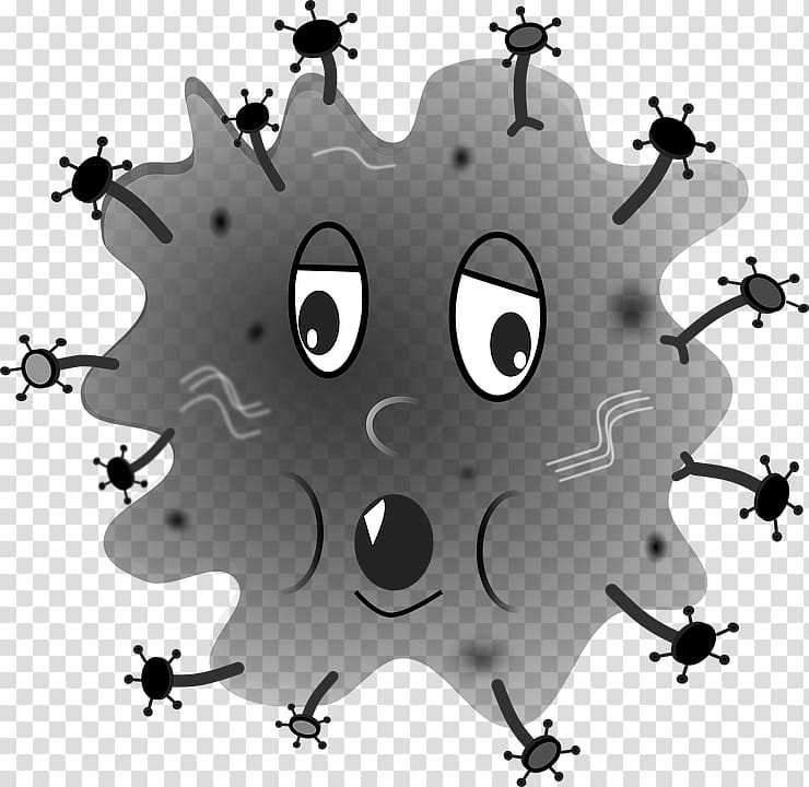 Microorganism , a cartoon of spherical germs transparent background PNG clipart