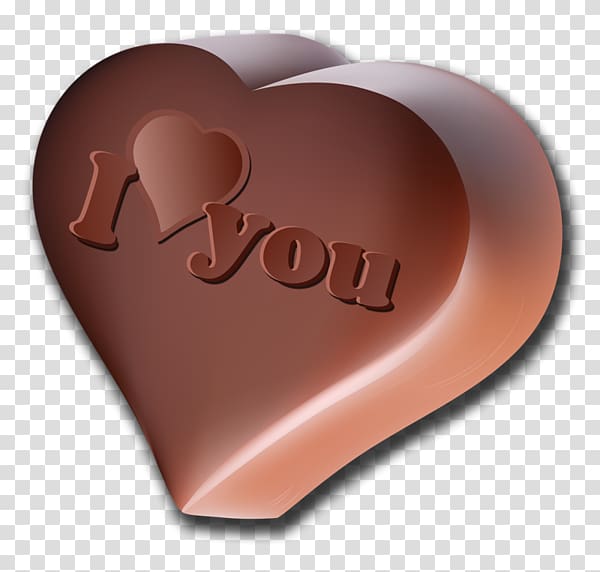 Love Heart Flirting, Love Chocolate transparent background PNG clipart