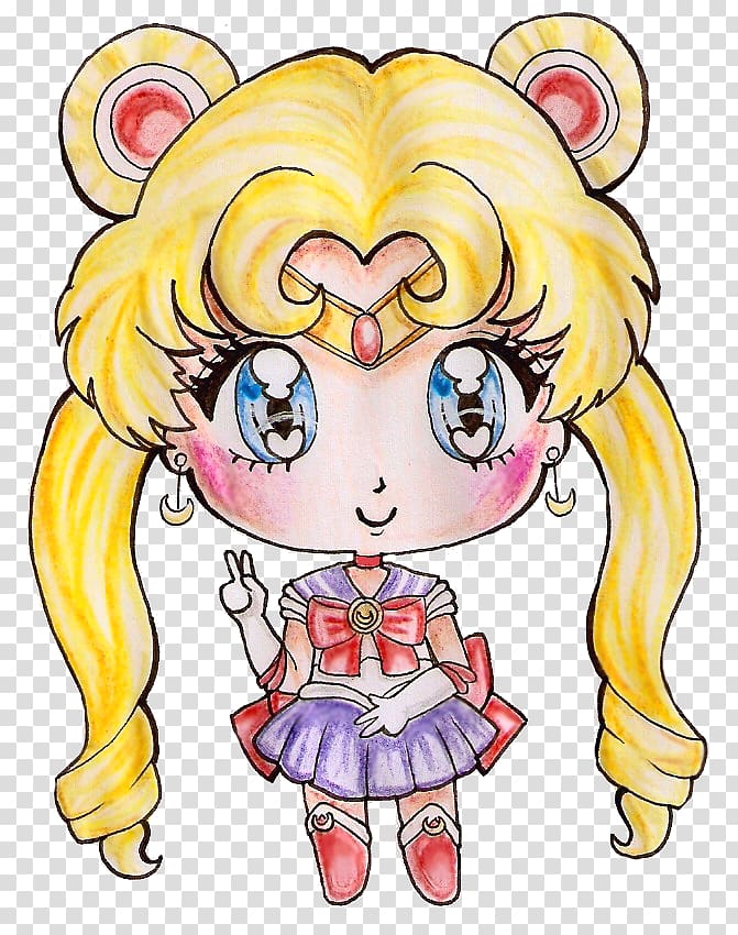 Sailor Moon Chibi Drawing Anime Manga, sailor moon transparent background PNG clipart