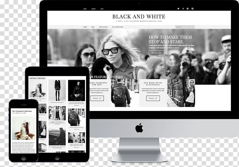 WordPress Theme Template Responsive web design, WordPress transparent background PNG clipart