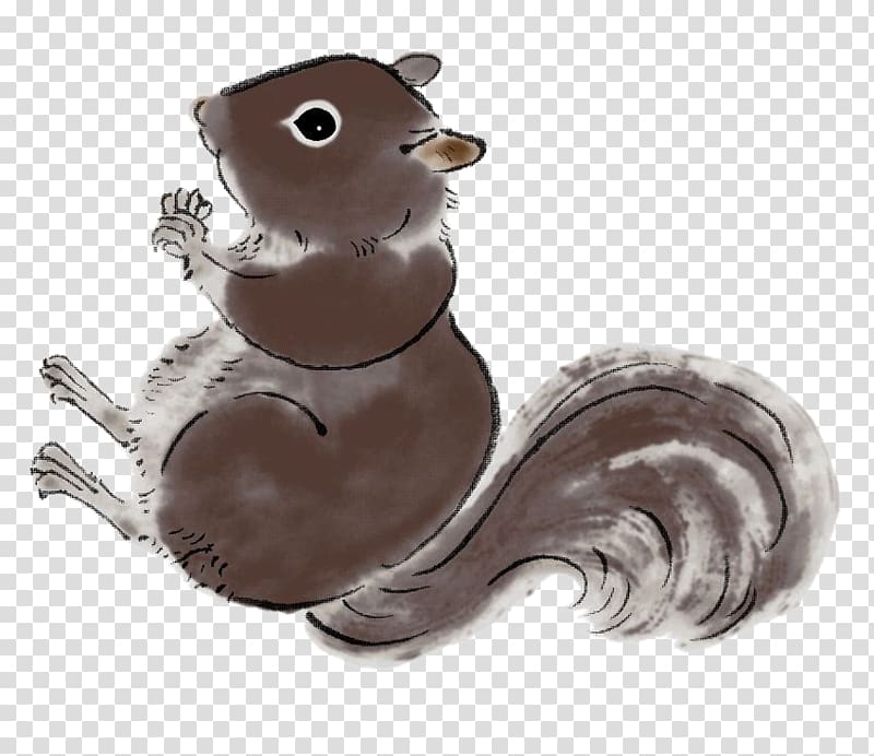 Squirrel Watercolor painting Drawing, Watercolor painted squirrel transparent background PNG clipart