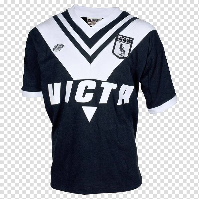 Western Suburbs Magpies Wests Tigers National Rugby League T-shirt Jersey, T-shirt transparent background PNG clipart