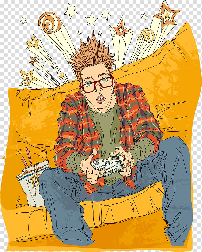 illustration , Play the game Man transparent background PNG clipart