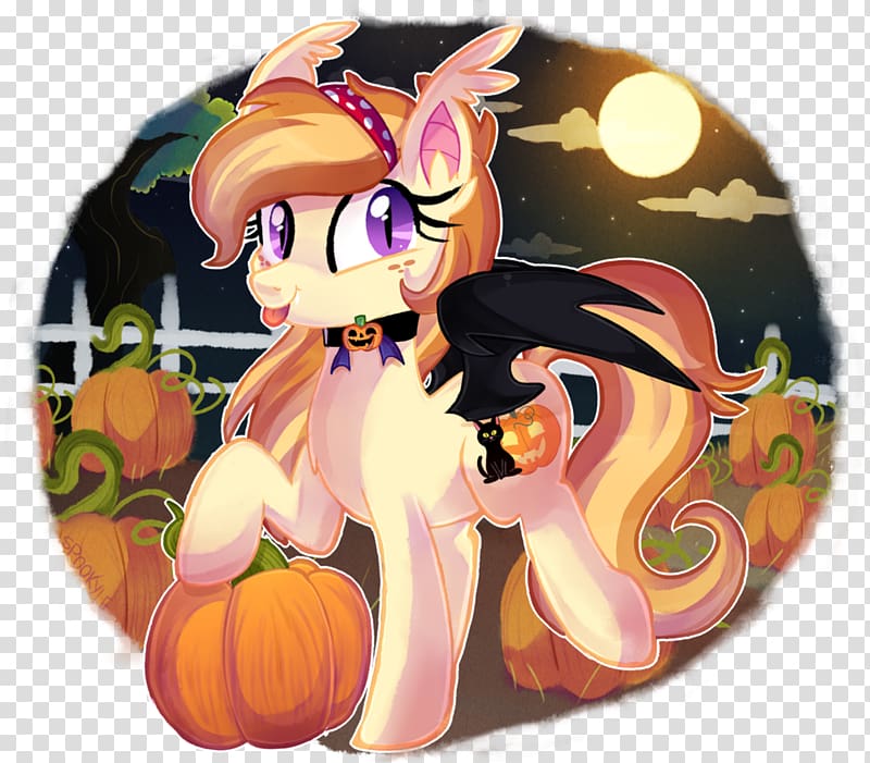 My Little Pony: Friendship Is Magic fandom Horse Bat Cartoon, Pumpkin drawing transparent background PNG clipart