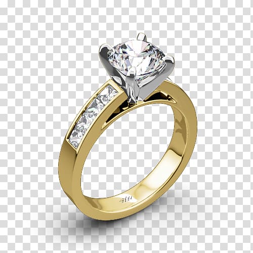 Wedding ring Jewellery Diamond Gemstone, diamond ring transparent background PNG clipart
