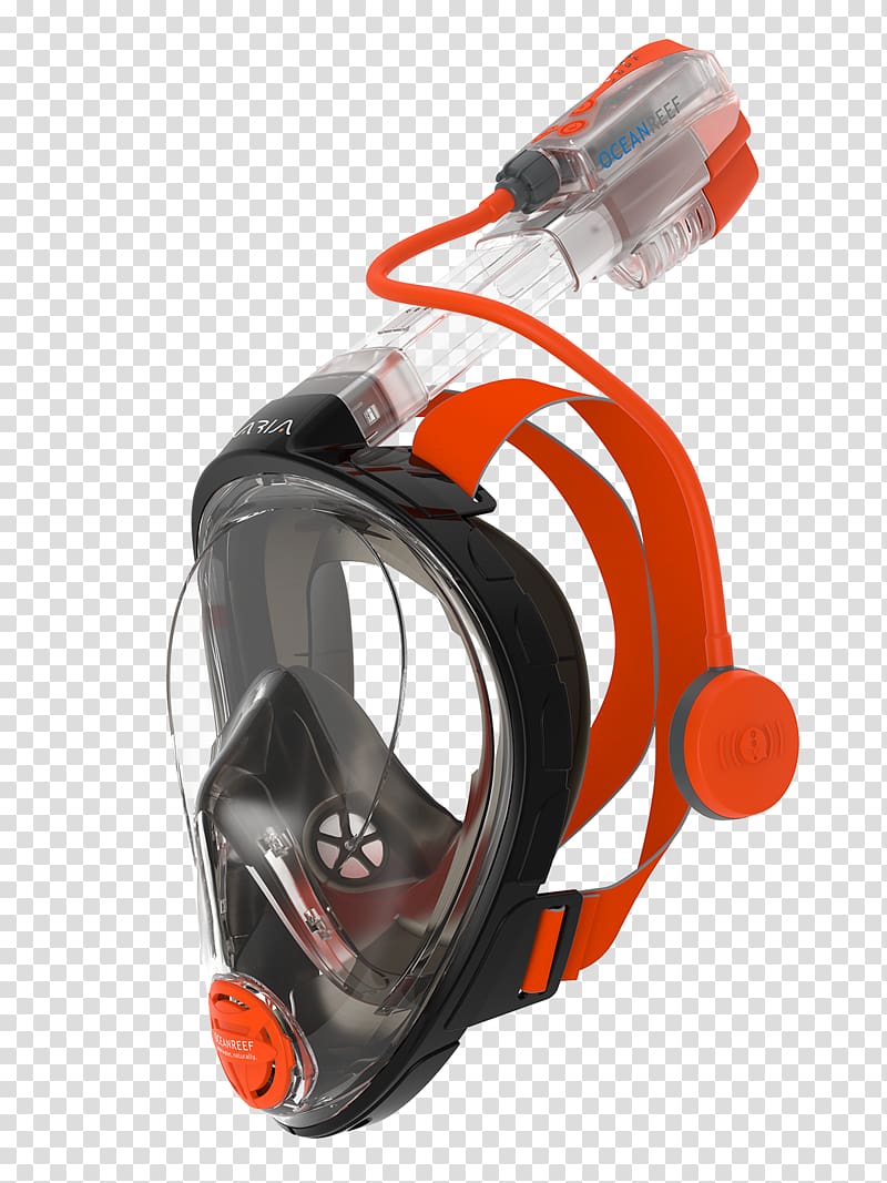 Full face diving mask Diving & Snorkeling Masks OCEANREEF, connecting divers Diving equipment, mask transparent background PNG clipart