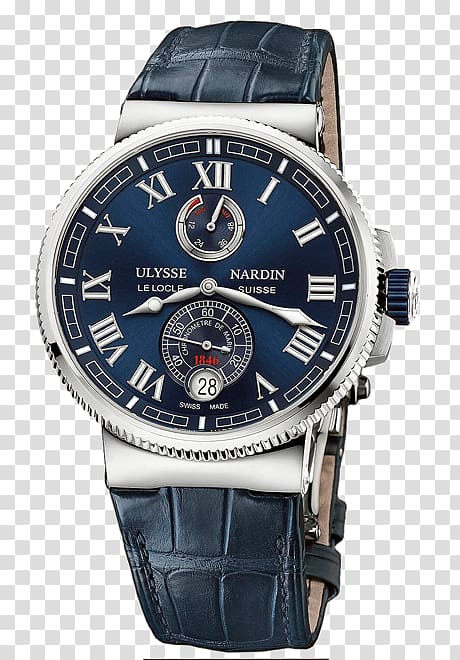 Marine chronometer Ulysse Nardin Chronometer watch Le Locle, watch transparent background PNG clipart