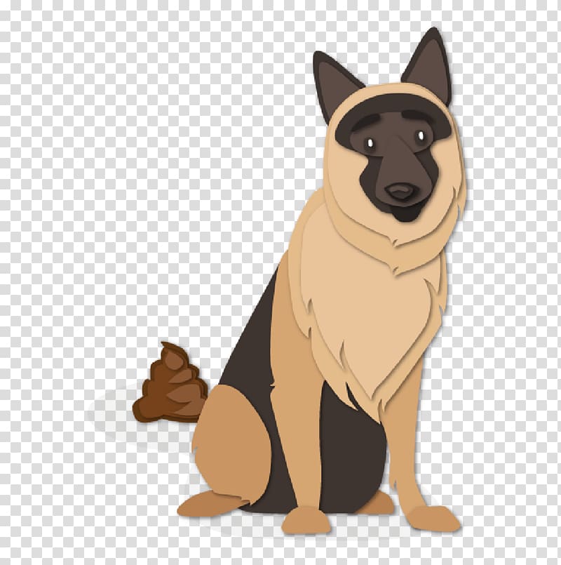 Dog breed German Shepherd Puppy Leash Snout, DOG POOPING transparent background PNG clipart