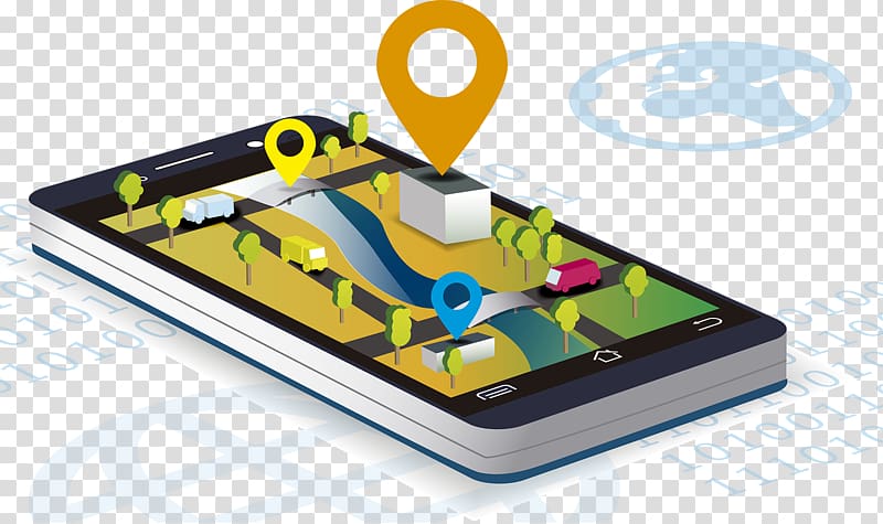 GPS Navigation Systems Mobile app development Google Maps, Cute mobile phone satellite positioning transparent background PNG clipart