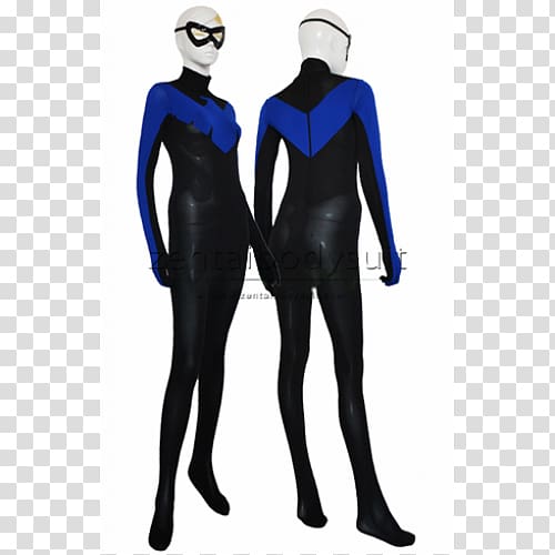 Nightwing Zentai Halloween costume Suit, nightwing transparent background PNG clipart