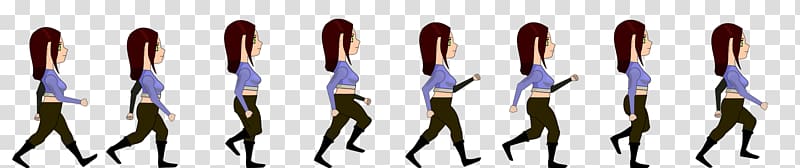 Animation Woman Walking, walk transparent background PNG clipart