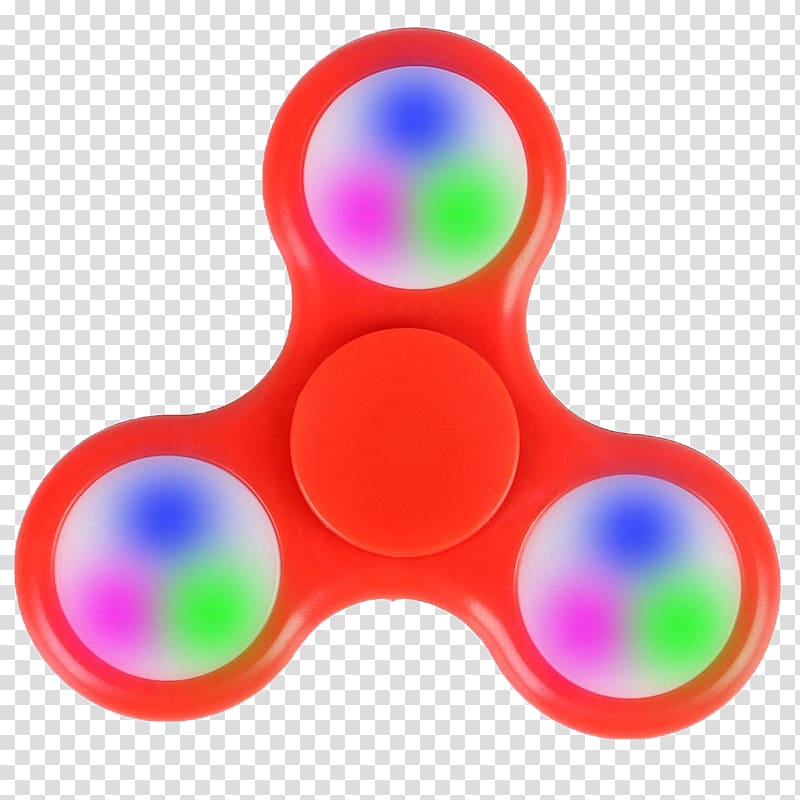 Fidget spinner Fidgeting Toy Light-emitting diode Spinning Tops, fidget spinner transparent background PNG clipart