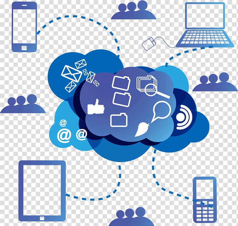 telecommunication illustration, Cloud computing Cloud storage Computer network Computer data storage Application software, Business Cloud Services transparent background PNG clipart