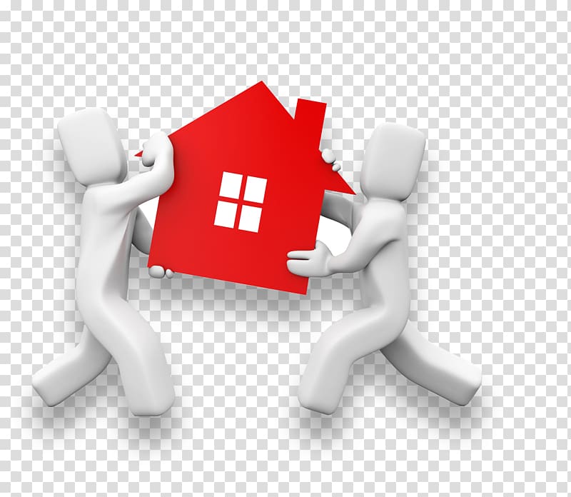 Mover House Relocation Real Estate Business, 3D villain transparent background PNG clipart