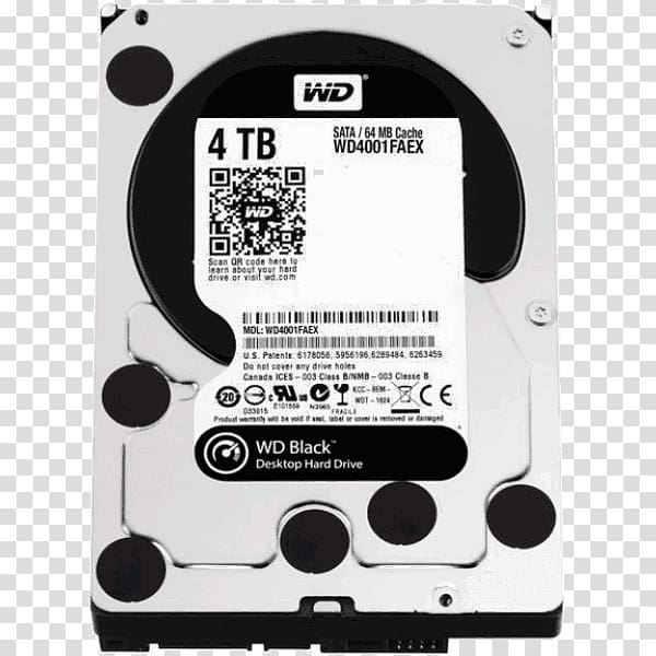 Hard Drives Solid-state drive Western Digital Terabyte, Computer transparent background PNG clipart